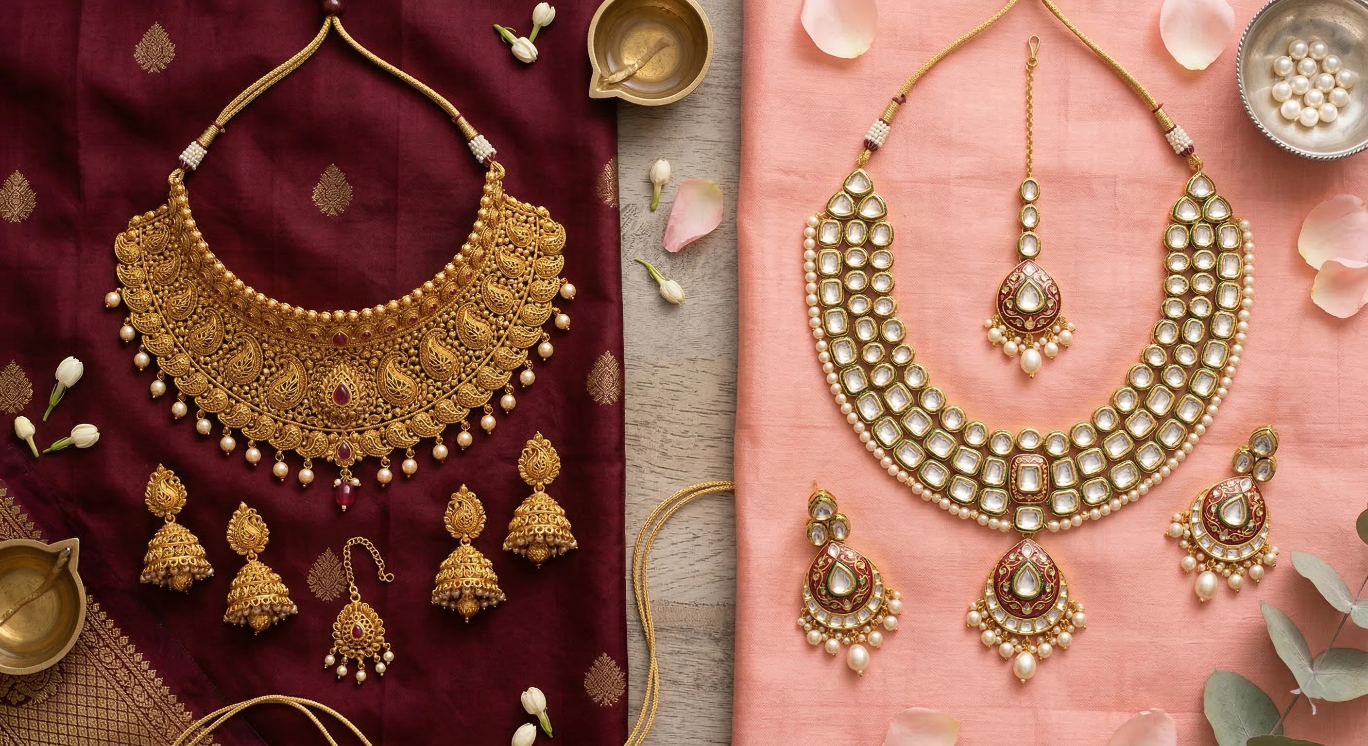 ai jewellery stylist gold and kundan jewellery styling